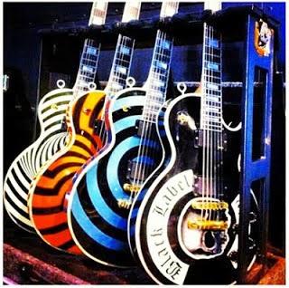 Zakk Wylde  Pelham Blue Bullseye Gibson lp