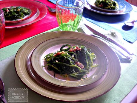 Barba di frate all'acciuga or Monk's beard with anchovies