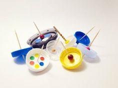 Giochi creativi per bambini riutilizzando i tappi
