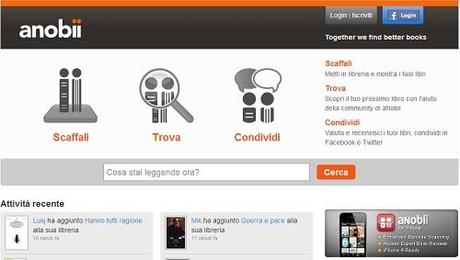 Anobii è stato acquisito da Mondadori 