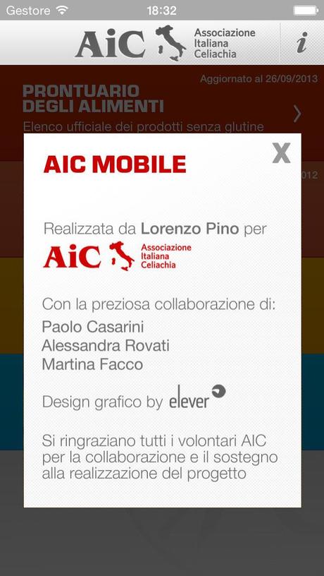 AiC Mobile, prontuario celiachia per smartphones