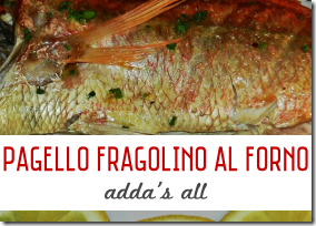 Pagello Fragolino al Forno - Adda's All