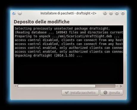 installazione draftsight linux kubuntu