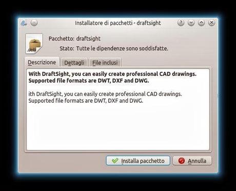 installazione draftsight ubuntu ubuntu