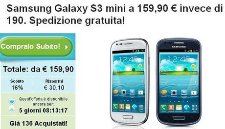 galaxy s3 mini groupon Samsung Galaxy S3 Mini, prezzo scontato con Groupon news  offerta groupon galaxy s3 mini 