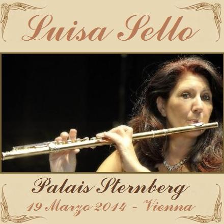 Appuntamento musicale con la flautista Luisa Sello, mercoledi' 19 marzo 2014 - Vienna.