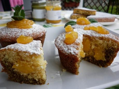 TORTINE RIPIENE DI CREMA AL PISTACCHIO E MARMELLATA DI ARANCIA