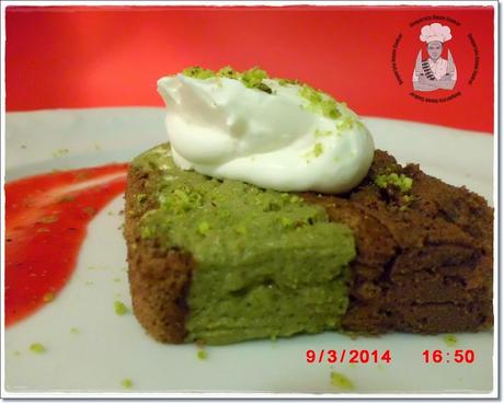 Marquise al cioccolato e pistacchio