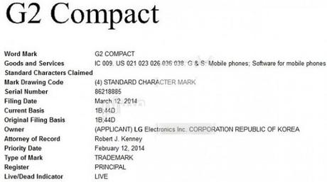 LG G2 Compact trademark 600x336 LG G2 Compact: il marchio è stato registrato news  LG G2 COMPACT LG G2 lg 