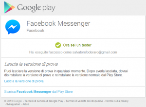 Screenshot 17 03 2014 23 06 300x220 Facebook Messenger apre il programma di beta testing su Android: ecco come partecipare! news  