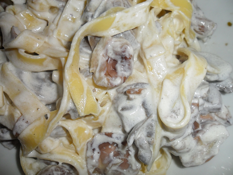 Tagliatelle funghi e castagne