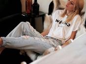 Ripped boyfriend jeans