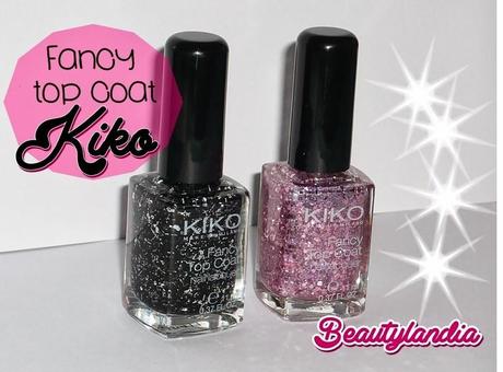 KIKO - Fancy Top Coat n 666 Nero, n 659 Lilla (swatches e recensione) -