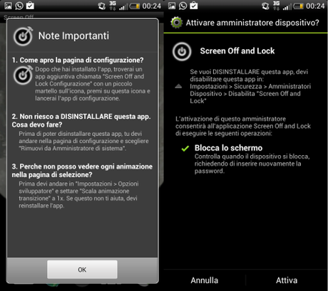 screen1 Bloccare schermo con doppio tap con Screen Off and Lock e Nova Launcher guide  Screen Off and Lock Nova Launcher Prime Doppio Tap Bloccho schermo doppio tap 