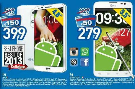 lg g2 euronics LG G2 in offerta Euronics: sconto di 150 euro news  offerta LG G2 euronics 