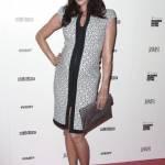 Megan Gale incinta al David Jones Runway Show