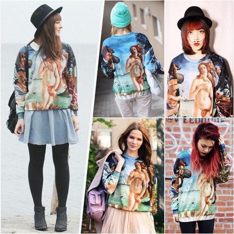 Botticelli’s Venus Sweatshirt you have never seen before!