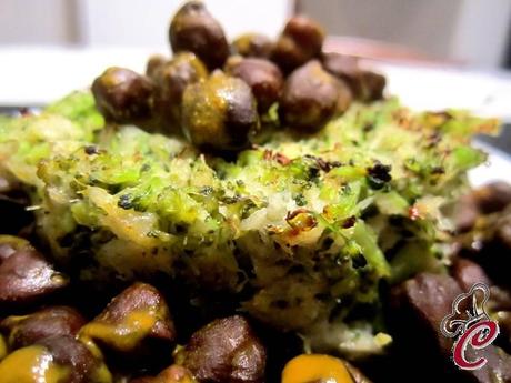 Sformatini di merluzzo e broccoli al tè verde con ceci neri allo zafferano: i colori di un inverno agli sgoccioli