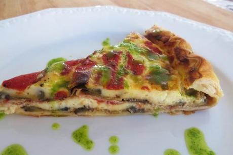 quiche di melanzane e scamorza