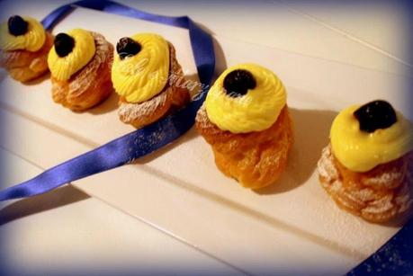 ZEPPOLE DI SAN GIUSEPPE (PASTA CHOUX  E CREMA PASTICCERA RICETTA MONTERSINO)