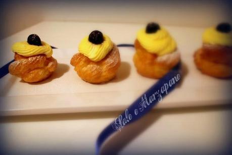 ZEPPOLE DI SAN GIUSEPPE (PASTA CHOUX E CREMA PASTICCERA RICETTA MONTERSINO) ZEPPOLE DI SAN GIUSEPPE (PASTA CHOUX E CREMA PASTICCERA RICETTA MONTERSINO)