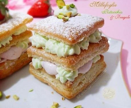 Millefoglie con Mousse di Pistacchio e Fragole | Per Re-Cake