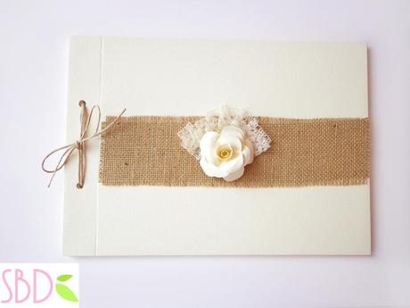 Libro degli ospiti (o libro firme) Shabby - Shabby Wedding guestbook