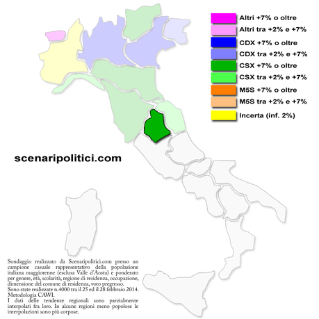 umbria mappa regionale sondaggio