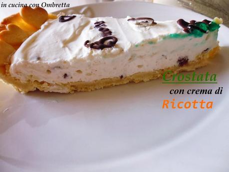 Crostata con crema di ricotta