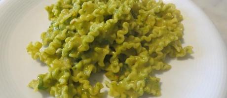 mafalde corte al pesto di rucola