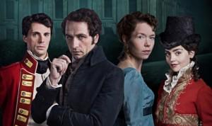 il cast principale di Death Comes to Pemberley 