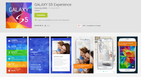 Galaxy S5 Experience: come testare le funzioni del Galaxy S5 con un'applicazione