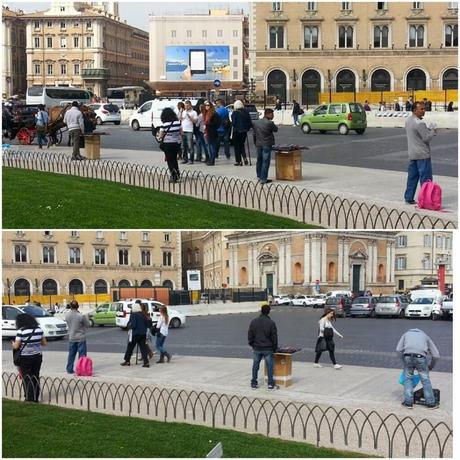 Commercio ambulante abusivo a Roma. La fotogallery definitiva&umiliante per il genere umano da guardare e condividere