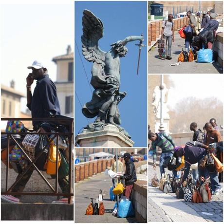 Commercio ambulante abusivo a Roma. La fotogallery definitiva&umiliante per il genere umano da guardare e condividere