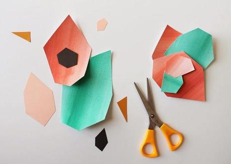 DIY paper wall decoration