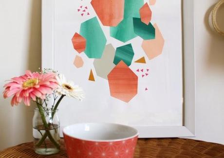 DIY paper wall decoration