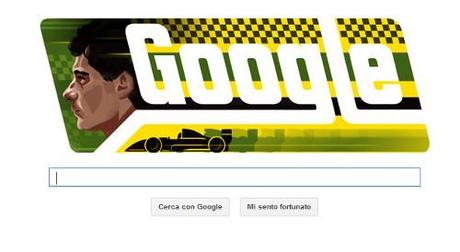 Google dedica il doodle del 21 marzo al 54° compleanno di Ayrton Senna Da Silva