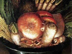 G.Arcimboldo, Portrait with Vegetables (The Greengrocer),  Museo Civico 