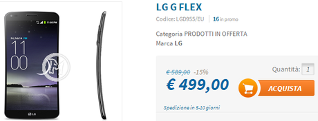 g flex techmania LG G Flex, super prezzo con Techmania: solo 499 euro! smartphone  Techmania offerta lg G Flex 