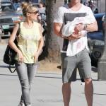 Chris Hemsworth e sua famiglia mamme a spillo