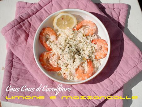 Cous cous vegetale al limone e mazzancolle