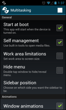 Multitasking Settings Multitasking: il miglior programma per gestire il multitasking su Android