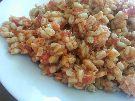 Farro tonno pomodoro e origano