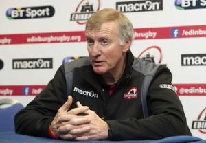 Alan Solomons, head coach di Edinburgh (Courtesy: Ufficio Stampa Edinburgh Rugby/edinburghrugby.org)