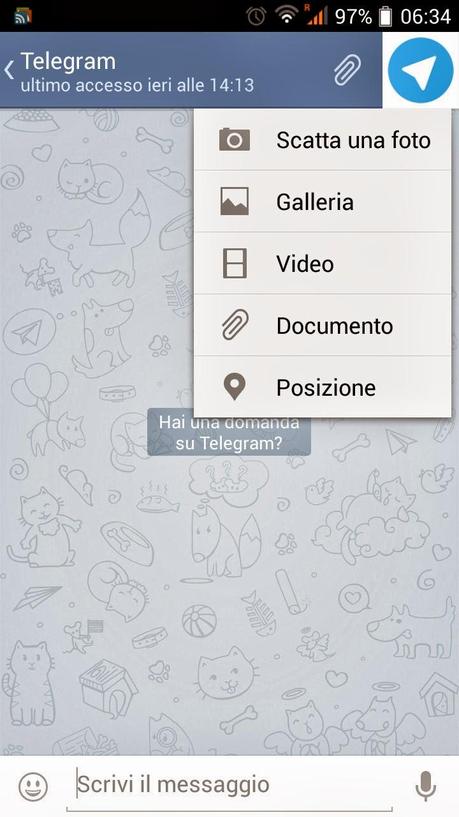 funzionalità telegram