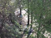 Tutte foto dell'accampamento abusivo sotto Ponte Testaccio. Primo Municipio. Area Unesco. metri Macro. dall'Università