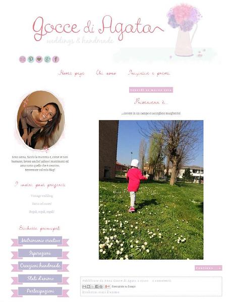 'Gocce di Agata' - goccediagata_blogspot_it blog design, custom template