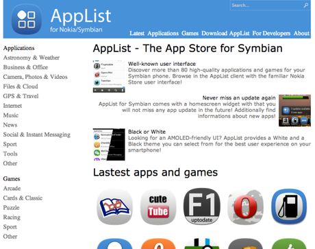 AppList | Lo Store alternativo per gli appassionati di device Symbian!