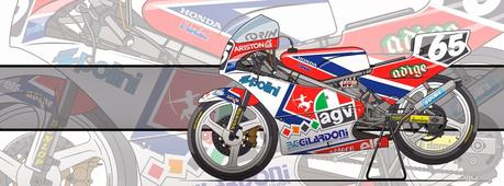 Motorcycle Art - Honda RS 125 R GP by Evan DeCiren #2