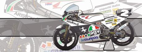 Motorcycle Art - Honda RS 125 R GP by Evan DeCiren #2